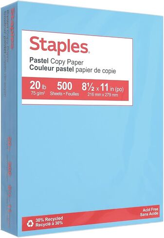 MyOfficeInnovations 490950 Pastel Colored Copy Paper, 8.5 x 11, Cream, 500/RM in Saudi Arabia