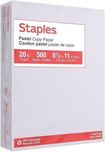 MyOfficeInnovations 490950 Pastel Colored Copy Paper, 8.5 x 11, Cream, 500/RM in Saudi Arabia
