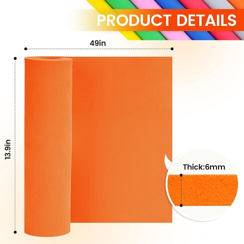 Do²ping Pink Eva Foam Sheets roll, 2mm eva Craft Foam 49''x13.5'' High Density 86kg/m3 for Cosplay in Saudi Arabia