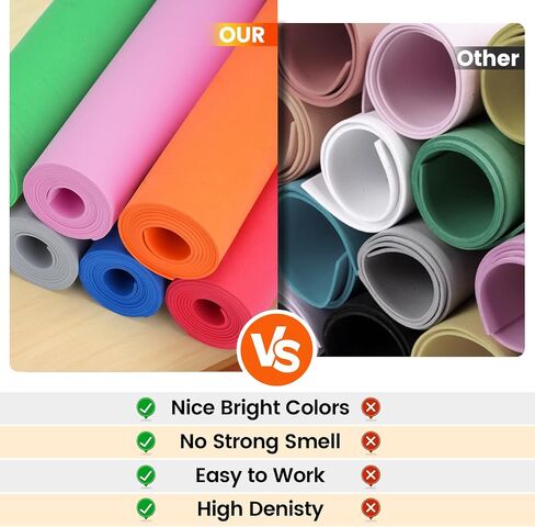 Do²ping Pink Eva Foam Sheets roll, 2mm eva Craft Foam 49''x13.5'' High Density 86kg/m3 for Cosplay in Saudi Arabia