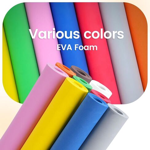 Do²ping Pink Eva Foam Sheets roll, 2mm eva Craft Foam 49''x13.5'' High Density 86kg/m3 for Cosplay in Saudi Arabia