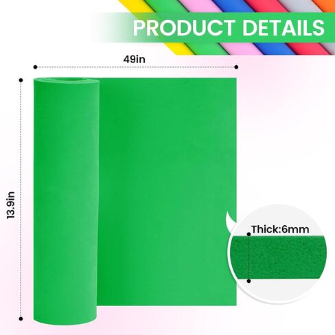Do²ping Pink Eva Foam Sheets roll, 2mm eva Craft Foam 49''x13.5'' High Density 86kg/m3 for Cosplay in Saudi Arabia