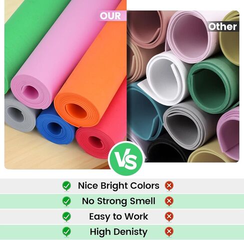 Do²ping Pink Eva Foam Sheets roll, 2mm eva Craft Foam 49''x13.5'' High Density 86kg/m3 for Cosplay in Saudi Arabia