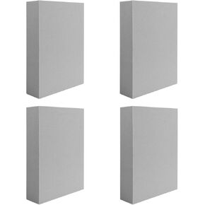 BAOFALI 4 Pcs Stamping Foam Grey Moldable Foam Stamps Plastic Dry Foam Stamp Pad Cut and Dry Foam Stamping Foam Block for Sculpture, Modeling, DIY Arts and Handicrafts Projects