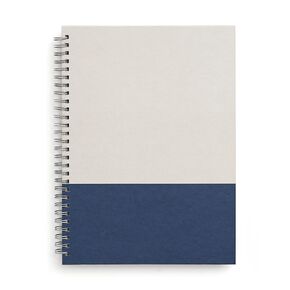 TRU RED Staples Medium Hard Cover Ruled Notebook, Gray/Blue