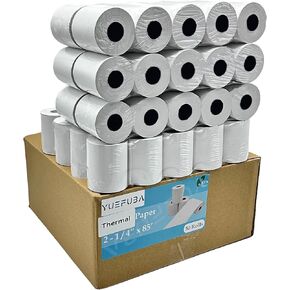 50 Rolls 2 1/4 x 85 Thermal Paper Receipt Rolls Premium Quality Paper Fits