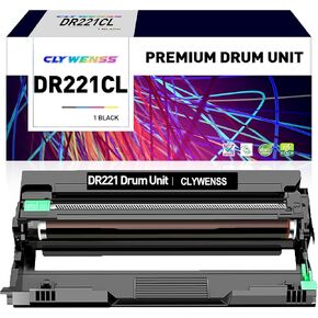 DR221CL Black Drum Unit Replacement for Brother DR221CL BK DR221BK DR221-BK to use with MFC-9130CW MFC-9330CW HL-3140CW HL-3170CDW DCP-9020CDN Printer Tray (Drum Only, 1-Pack)