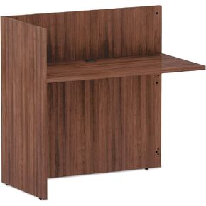 Alera ALERA Valencia Series Reversible Reception Return, 44.13W X 23.63D X 41.5H, Modern Walnut