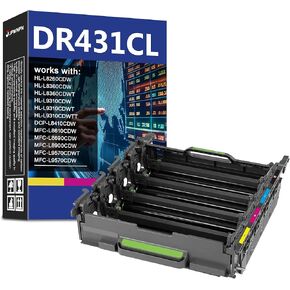 DR-431CL DR431CL Drum Unit High Yield Replacement for Brother DR431 DR 431 CL Drum MFC-L8900CDW MFC-L8905CDW MFC-L9570CDW HL-L8260CDN HL-L8260CDW HL-L8360CDW HL-L9310CDW Printer (1 Pack)