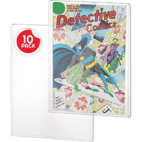 EVORETRO Comic Book Toploader Fits Current, Regular, Silver Age Comics 0.5CM & Below 0.19 Inches Thick - Hard Comic Book Case - Comic Book Display, Arcive Grade Comic Book Storage 7.25 x 10.75 inches
