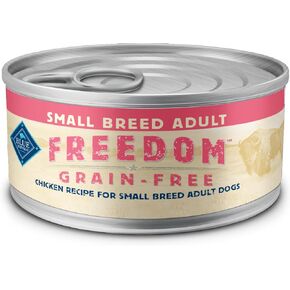 Blue Buffalo Freedom Grain-Free Small Breed Wet Dog Food, Supports High Energy Needs, Made in the USA With Natural Ingredients, Chicken, 5.5-oz Cans ( 24 Count)