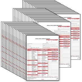 J. J. Keller 100-Pack, Annual Vehicle Inspection Report Form with Carbon, 2-Ply Snap-Out, DOT Compliant