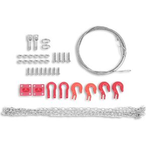 RC Trailer Chain Accessories, RC Car Universal Buckle Trailer Chain Trailer Rope RC Model Car Accessories for 1/10 RC car Axial SCX10 D90 CC01 TRX4