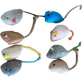 Durable Chew-Resistant Realistic Plush Mice Cat Teething Toys, Long-Lasting Interactive Kitten Toys