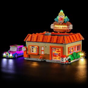 BRIKSMAX 2.0 Light Kit for Lego The Simpsons Krusty Burger -Innovative Led Lighting Compatible with Lego Icons 10352 - Not Included Lego Set
