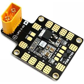 Matek Systems PDB XT60 with BEC 5V 12V 2oz Copper Compatible Power Distribution Board Compatible with RC Helicopter Quadcopter Multicopter Drone(5 Pieces)