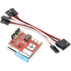 وحدة تحكم طيران Digital Digital Gyro متوافقة مع طرازات RC ذات الأجنحة الثابتة V-tail متوافقة مع JCX-M6 M6 و FS (2 قطعان)