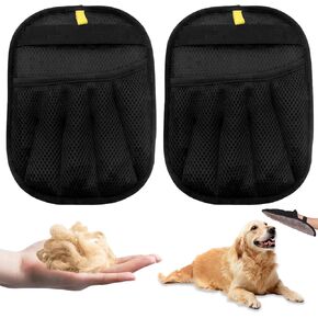 2 PCS Reusable Electrostatic Pet Hair Removal Gloves, Upgraded Pet Hair Cleaning Removal Remover Mitt for Cats & Dogs