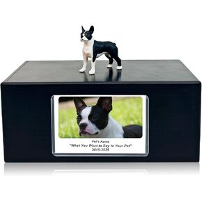 Pet Dog Urns for Ashes Memorial Gifts for Loss Lovers Shadow Box Sympathy Keepsake Small Cat Cremation Casket Funerary Frame Pictures Rosewood Material Bengal Cat Figurine Urn in Saudi Arabia