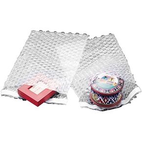 50 12x15.5 Clear Self-Sealing Bubble Out Bag Pouches from The Boxery