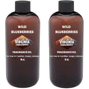 Wild Blueberries Fragrance Oil (32 oz Bottle) for Candle Making, Soap Making, Tart Making, Room Sprays, Lotions, Car Fresheners, Slime, Bath Bombs, Warmers……