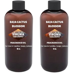 Virginia Candle Supply Baja Cactus Blossom Fragrance Oil, 32 oz Bottle, Scented Candles, Soap Making, Room Sprays, Lotions, Car Fresheners, Slime, Bath Bombs, Warmers