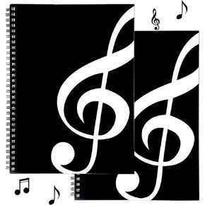 gisgfim 2 Pack Music Notebook Blank Songwriting Paper Sheets Manuscript Books Writing Composition Accessories Gift for Staff Friends 10 Staves 100 Pages/Clef Notebooks