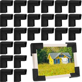 12 Pcs Foam Corner Protectors for Shipping, L-Shaped Edge Guards for TV Moving Box, Picture Frames, Mirrors, and Furniture, Must-Have Moving Supplies