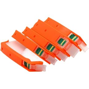 Refillable Ink Cartridge with Chip Compatible with TR7520 TR8520 TR8620 TS6120 TS6220 TS9521C TS9520 TS702 TS6320(6Color)