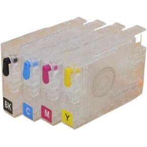 4 Ink Cartridges No Chip Compatible with HP932 933 Compatible with Officejet 6100 6600 6700 7110 7610 7612 7510 7512 Printers