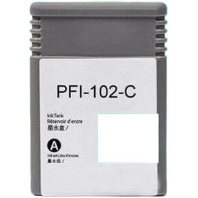 Ink Cartridge Compatible with IPF Series 500 510 600 605 610 700 710 720 130ml Pigment Ink Model PFI-102(Photo Black)