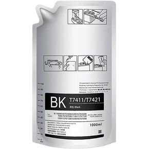 1000ML Compatible Ink Packs for Dye Sublimation T7411 T7414 T741X for SureColor F6000 F6070 F6200 F6270 F7000 F7200 F7270 F9200(High Density Black)