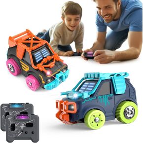 RC Cars 2 Pack Rechargeable 2.4G Battle Cars, Interactive Shooting Game for Family Parent-Child & Party Fun, Toy for 6+ Year Old Boys Girls Birthday Gift