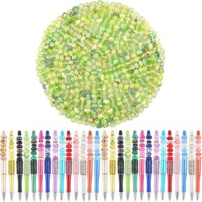 220 Pcs European Large Hole Spacer Beads, Zyehxed Assortment European Craft Beads Colorful Rhinestone Lampwork Beads Fairy Garden Beads For DIY Charms Bracelet Necklace Earring Jewelry Making Supplies