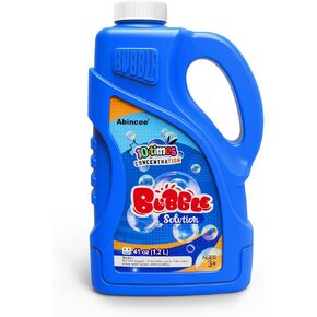 41oz Bubble Solution Refill（up to 3.2 Gallon,Concentrated Solution for Bubble Machine, Gun, Wands, Mower Wedding Birthday Party Favor (Blue)