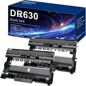 DR-630 DR630 Drum Unit Replacement for Brother DR630 DR-630 DR 630 Drum MFC-L2720DW DCP-L2520DW DCP-L2540DW HL-L2300D HL-L2305W HL-L2320D HL-L2340DW HL-L2380DW Printer (2-Pack)