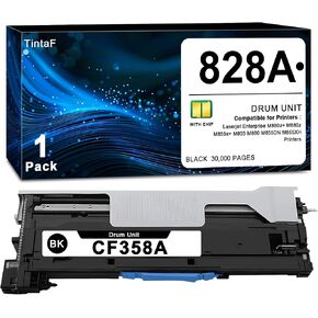 CF358A Drum Unit Replacement 828A for HP CF358A Image Drum Work with Color Laserjet Enterprise Flow M880z M880z MFP M855dn M855x M855xh Printer (1 Pack, Black)