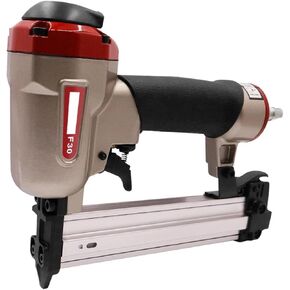 Pneumatic Upholstery Stapler Heavy-Duty 18 Gauge Pneumatic Construction Stapler F30 Air Brad Nail Gun for Furniture Upholstery Woodworking Tools