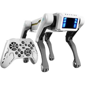 Robot Puppy,Smart Dog 25m Remote,APP/Handle Remote Control AI Mechanical Perro Robot Dog,Dance, Storytelling, Music & 25+ Interactive Actions,Ideas Gift for Kids Adults