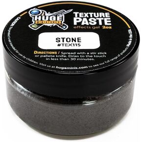 Texture Paste, Stone Model Basing Paint for Tabletop Gaming Scenery and Diorama Building by Huge Minis – 2oz Resealable Jar