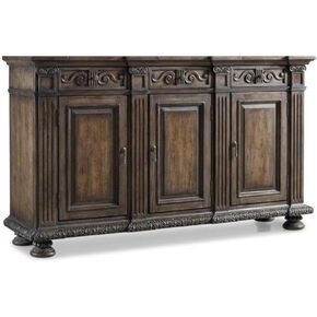 Beaumont Lane 72'' 3 Door Credenza in Rustic Walnut
