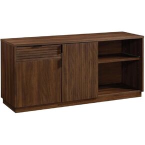 Pemberly Row Mid-Century Engineered Wood Credenza in Mahogany