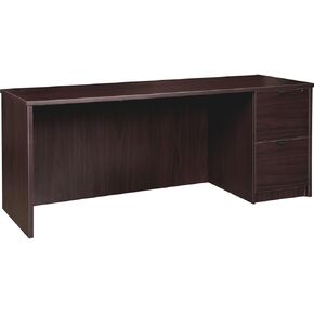 Lorell Prominence 2.0 Espresso Laminate Right-Pedestal Credenza