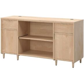 Pemberly Row Engineered Wood Credenza in Natural Maple Finish