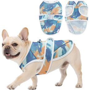 Dog Cooling Vest – Lightweight Pet Cooling Shirt 3D Breathable Mesh, Reflective Strips & UV Protection for Walking, Hiking, Park – Adjustable Fit Dog Cooler Jacket with D-Ring U-DCV02M
