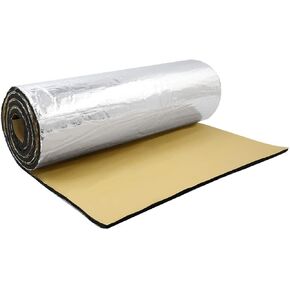 uxcell 197mil 16.36sqft Car Fen-der Engine Heat Insulation Sound Acoustical Foam Designed Deadener Mat 60"x40" in Kuwait