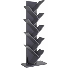 Bookshelves Tree-Shaped Bookshelf 8-Layer Shelf High Display Stand Free-Standing Storage Rack Suitable for Living Room Study Office Bookshelf