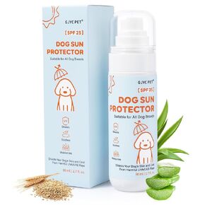 SPF 25 Dog Sunscreen Spray – Oil-Based UV Defense for Dogs – Water-Resistant, Sweat-Proof Sun Protection for Outdoor Adventures – No Added Fragrance, 2.7 fl. oz