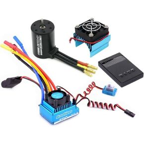 1/10 RC Car Brushless Motor+120A Brushless Esc Set with Programming Card HSP for HPI Accessories B