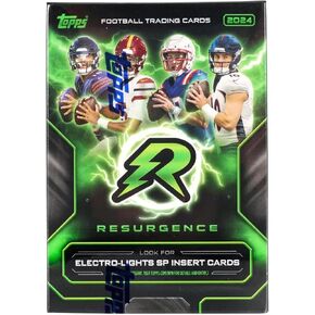 2024 Topps Resurgence Football 8-Pack Blaster Trading Card Box (Find Exclusive Electro-Lights Inserts)